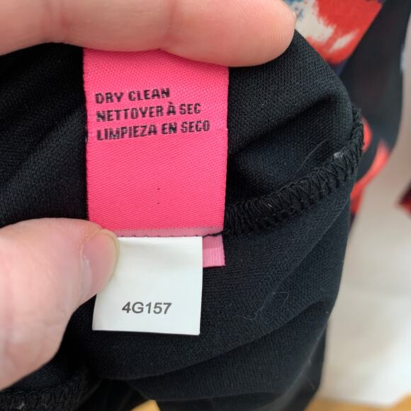 Betsey Johnson women's Bambi black floral kimono flare sleeve ruffled dress SZ 6 - Picture 11 of 12